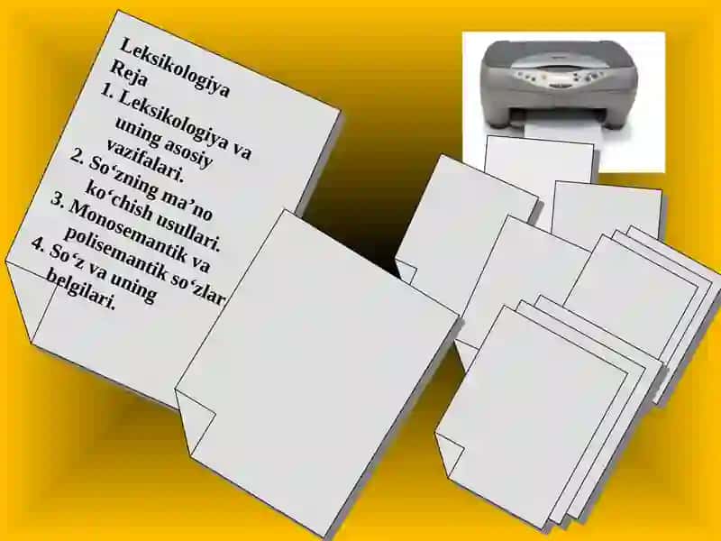 O'ZBEKLEKSIKOLOGIYASI VA UNING BO'LIMLARI MAVZUSI 2
