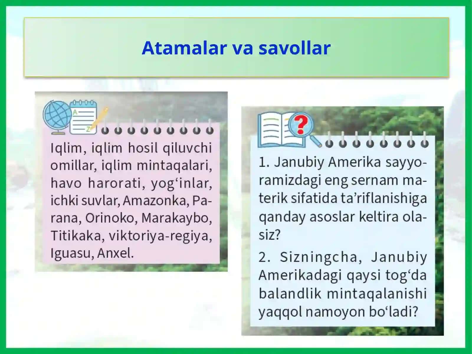 Iqlimi va ichki suvlari 2