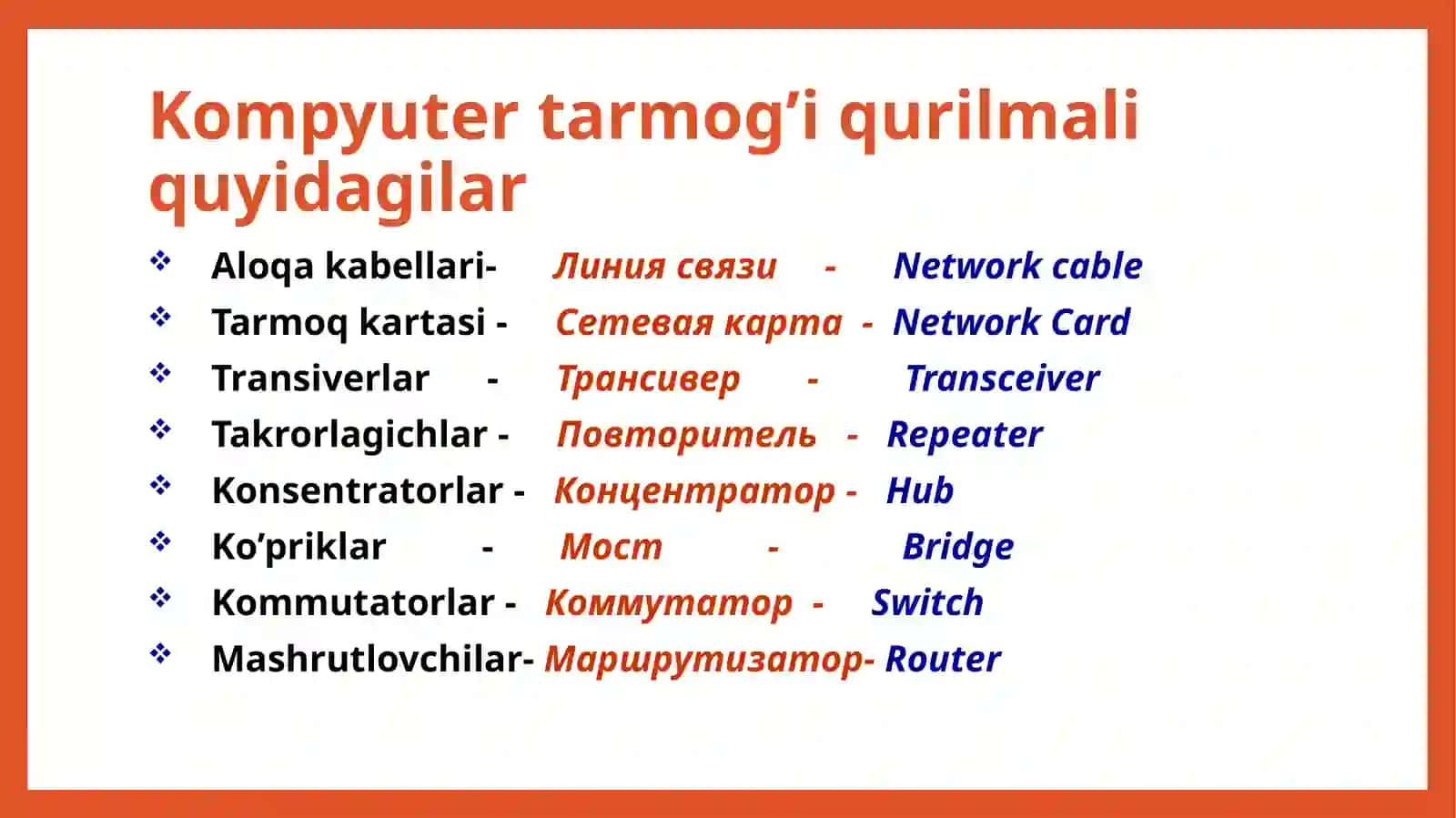 Tarmoqqurilmalari 2