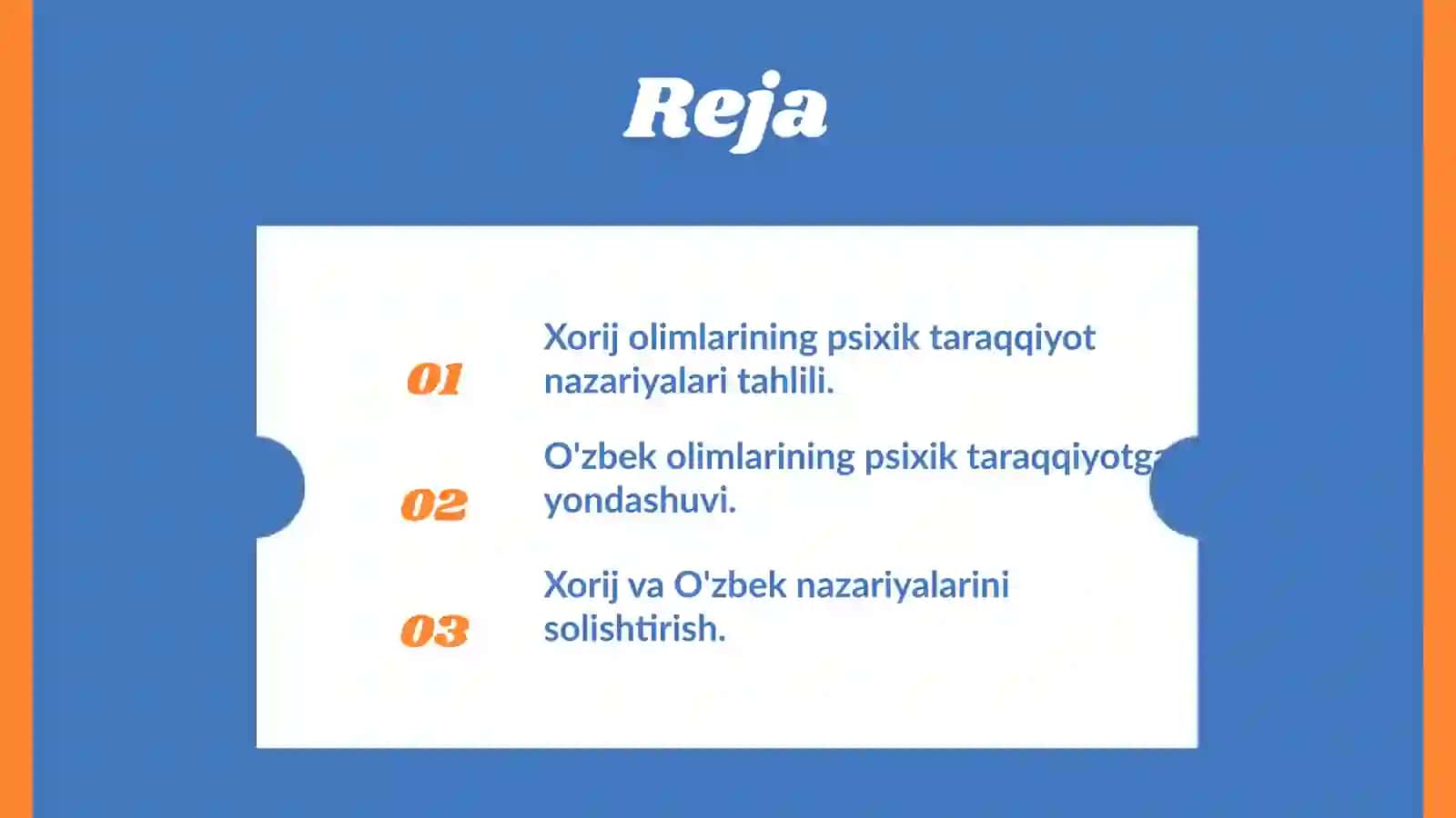 Inson psixik taraqqiyotini tushuntirishda Xorij va O'zbek olimlarining nazariy yondashuvlari 2