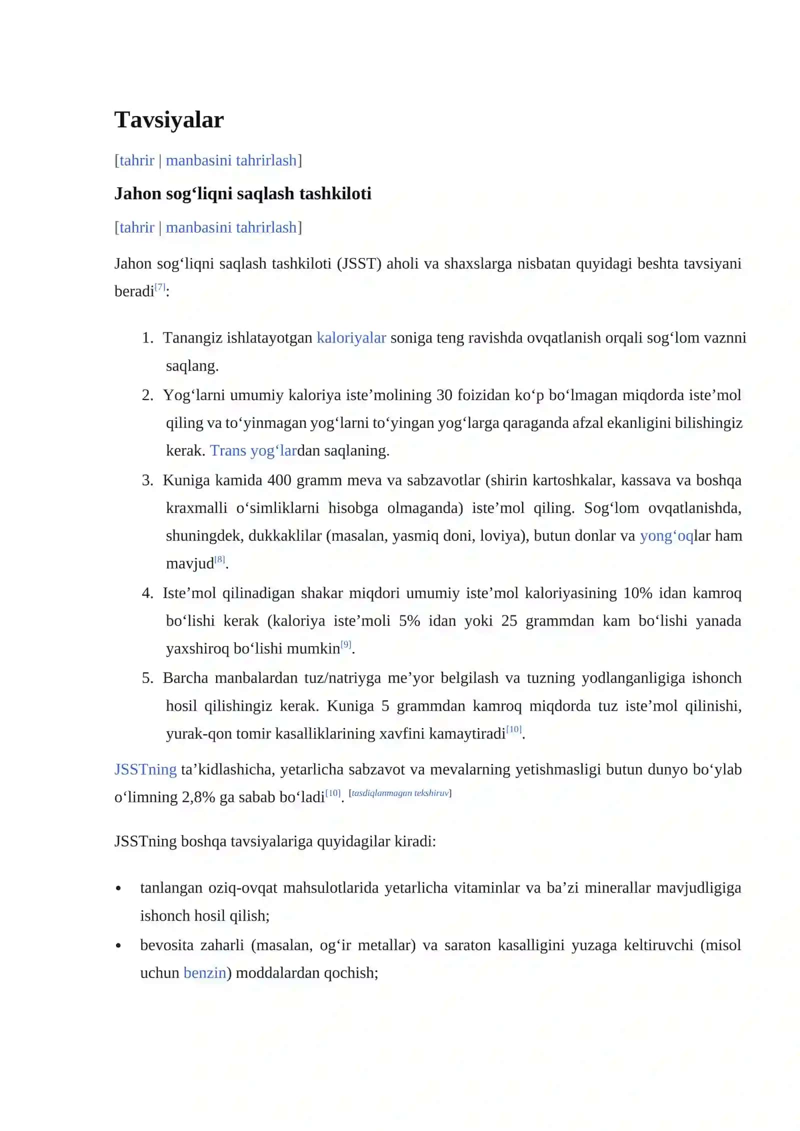 Sogʻlom ovqatlanish 2