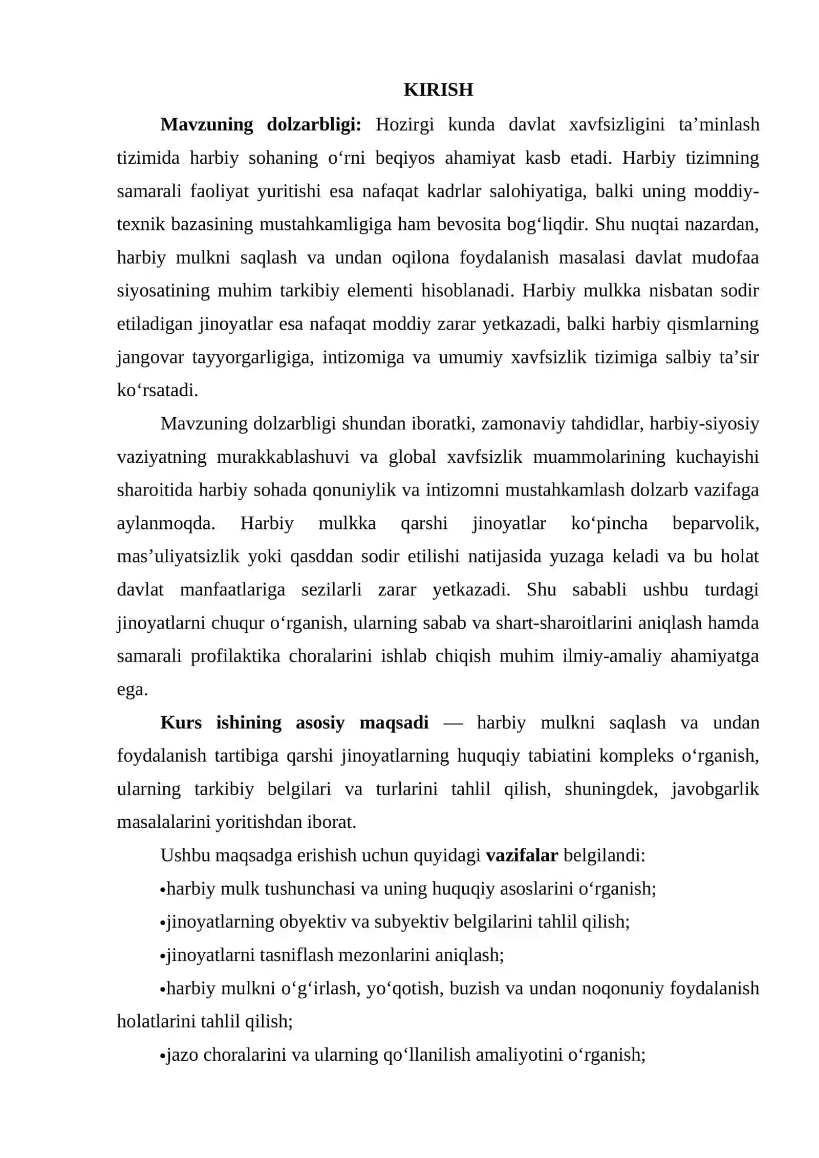 HARBIY MULKNI SAQLASH YOKI UNDAN FOYDALANISH TARTIBIGA QARSHI JINOYATLAR 2
