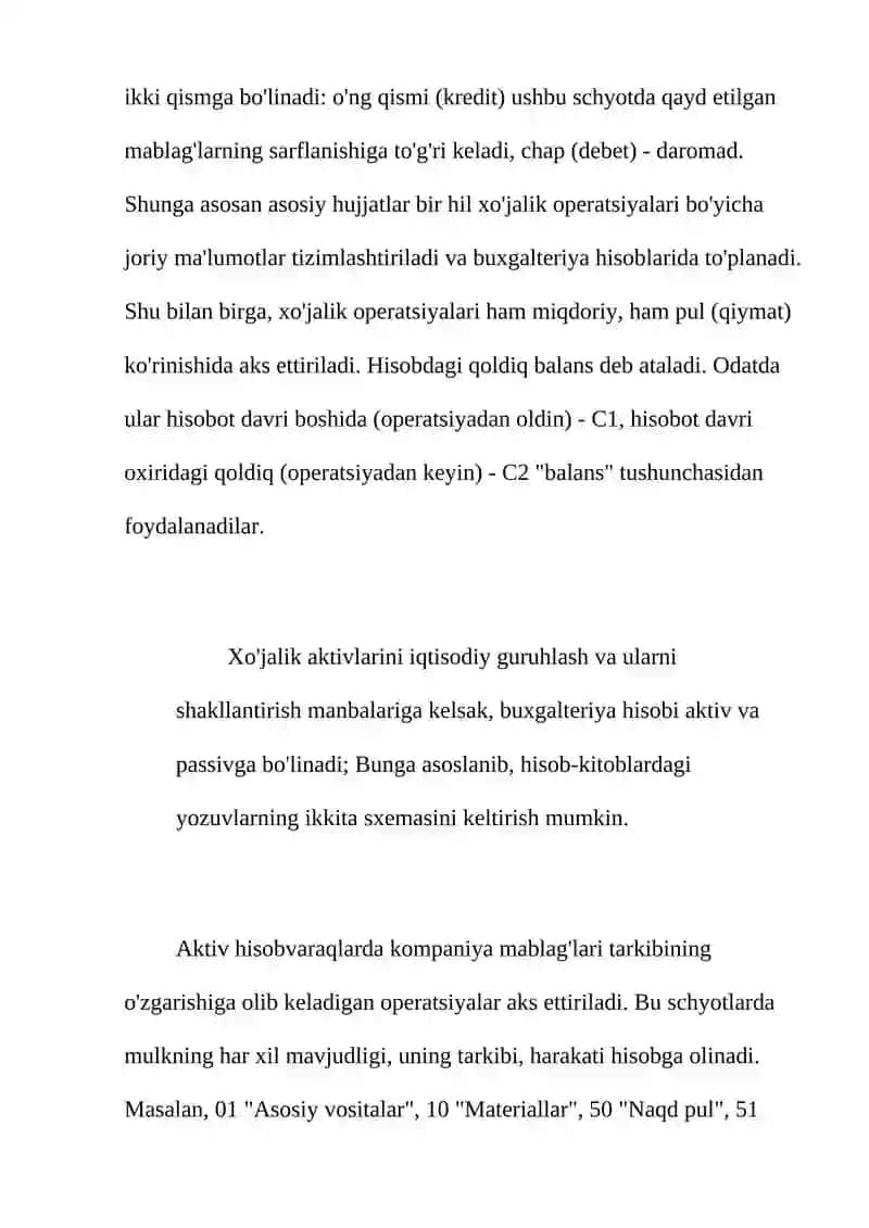 Buxgalteriya xisobi 2