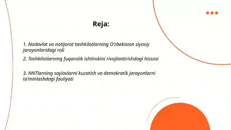 Nodavlat va no tijorat tashkilotlarning siyosiy, ijtimoiy, iqtisodiy jarayonlarda ishtiroki 2