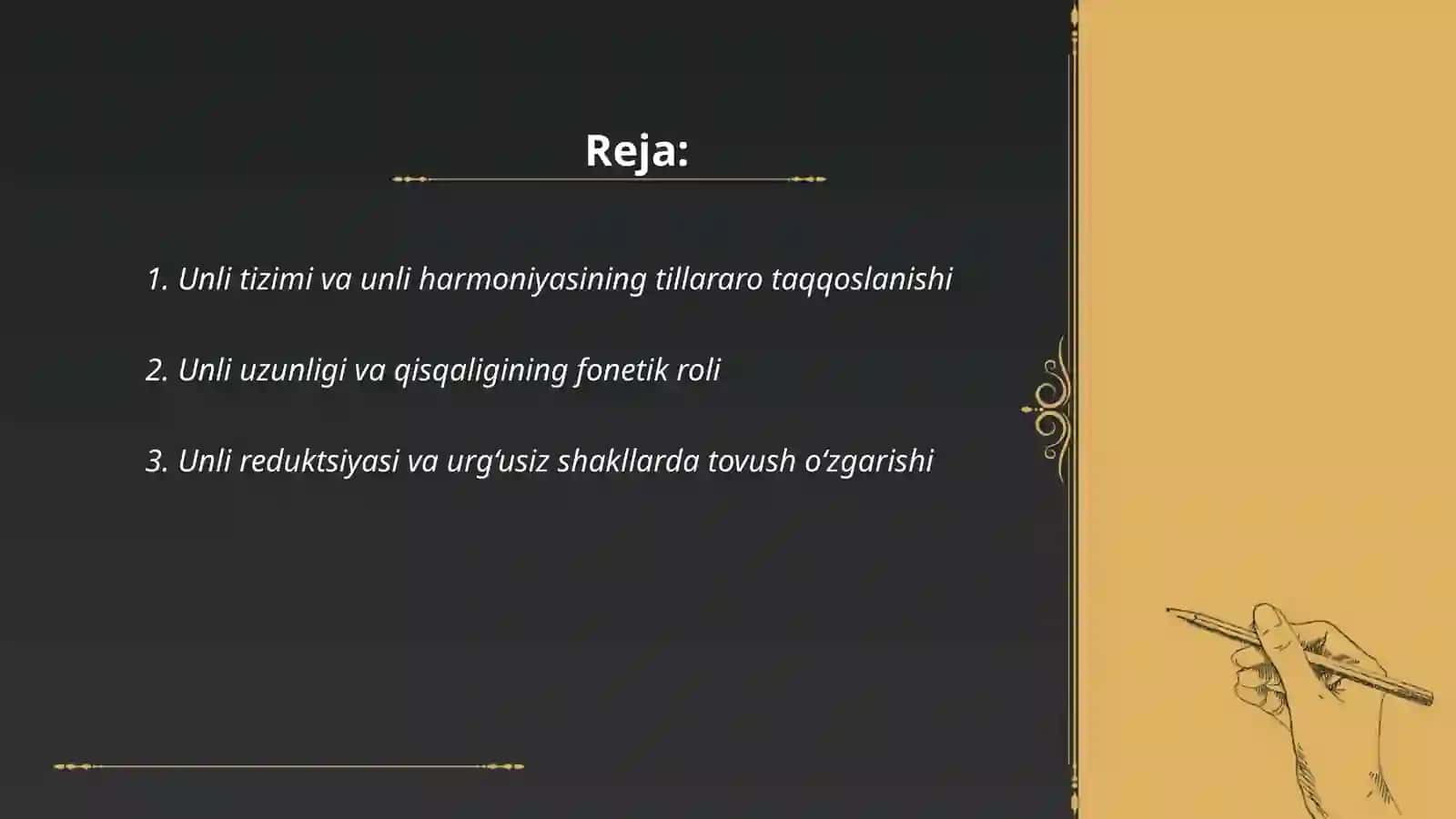 Oʻzbek, uyg‘ur, qozoq, qoraqalpoq, qirg‘iz tillarining fonetik o‘ziga xosliklari 2