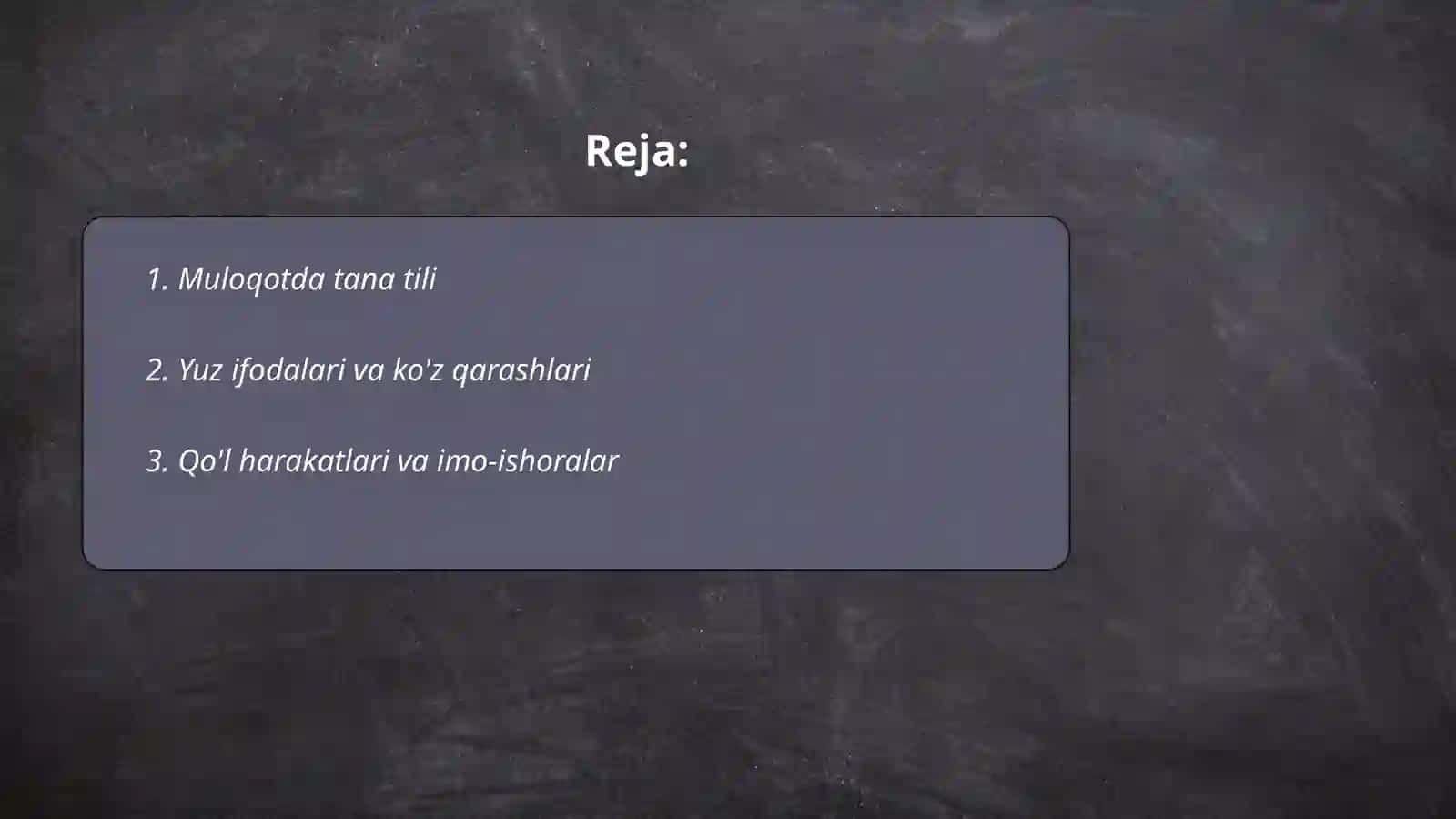 Muloqotda rolli harakatlar 2