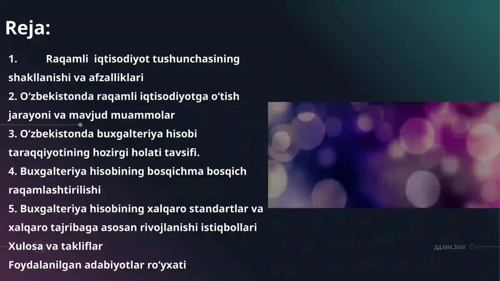 IQTISODIYOTNI RAQAMLASHTIRISH SHAROITIDA BUXGALTERIYA HISOBINI TAKOMILLASHTIRISH MASALALARI 2