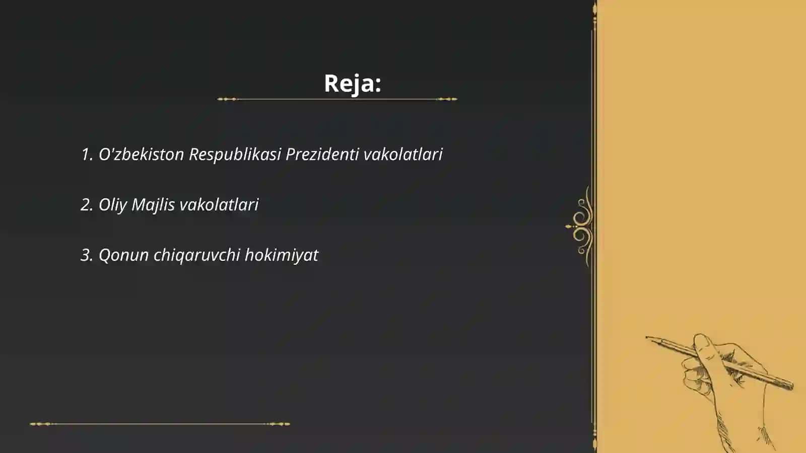O'zbekiston Konstitutsiyasida davlat hokimiyatini amalgaoshirishga doir normalar 2