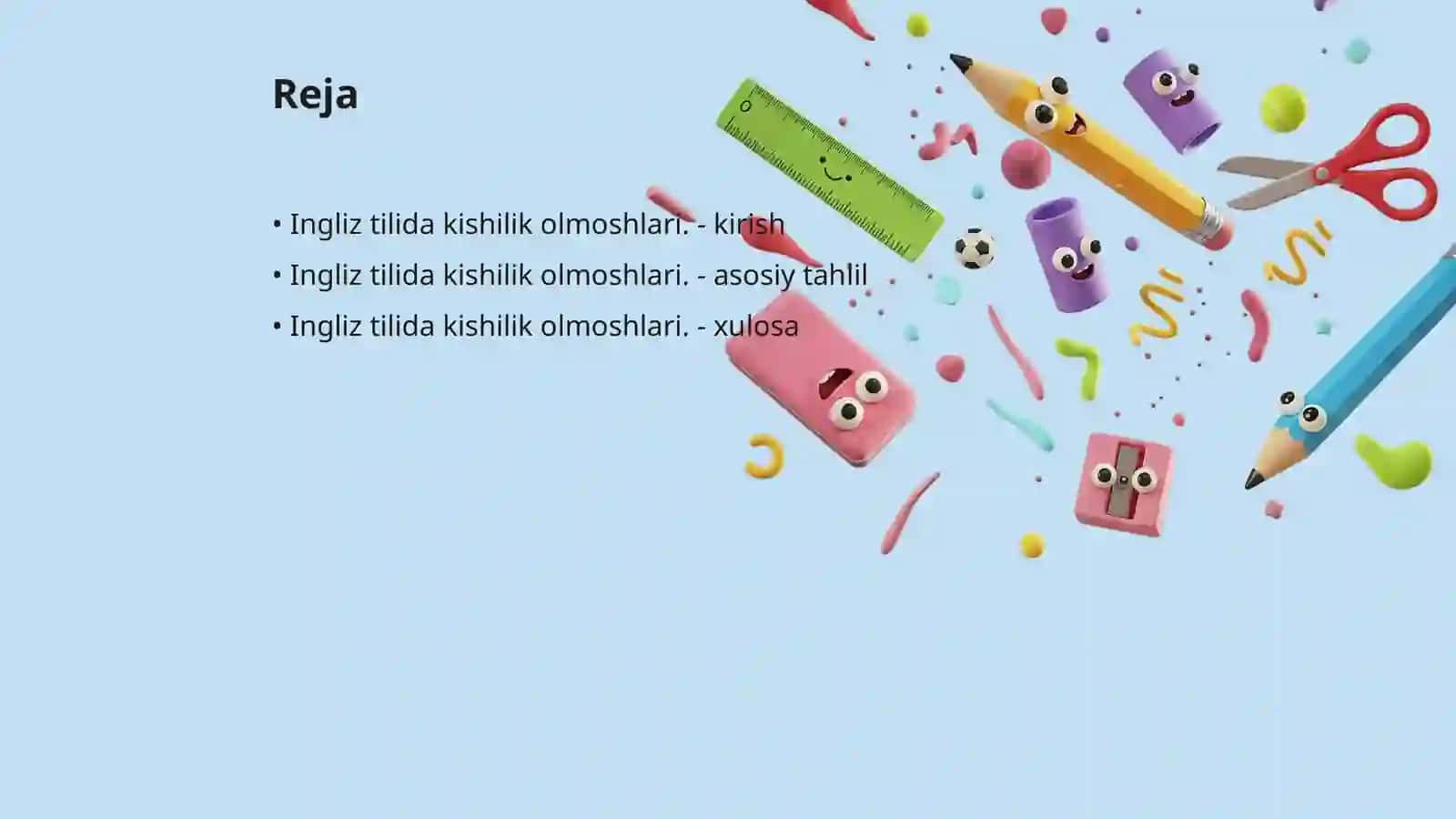 Ingliz tilida kishilik olmoshlari 2
