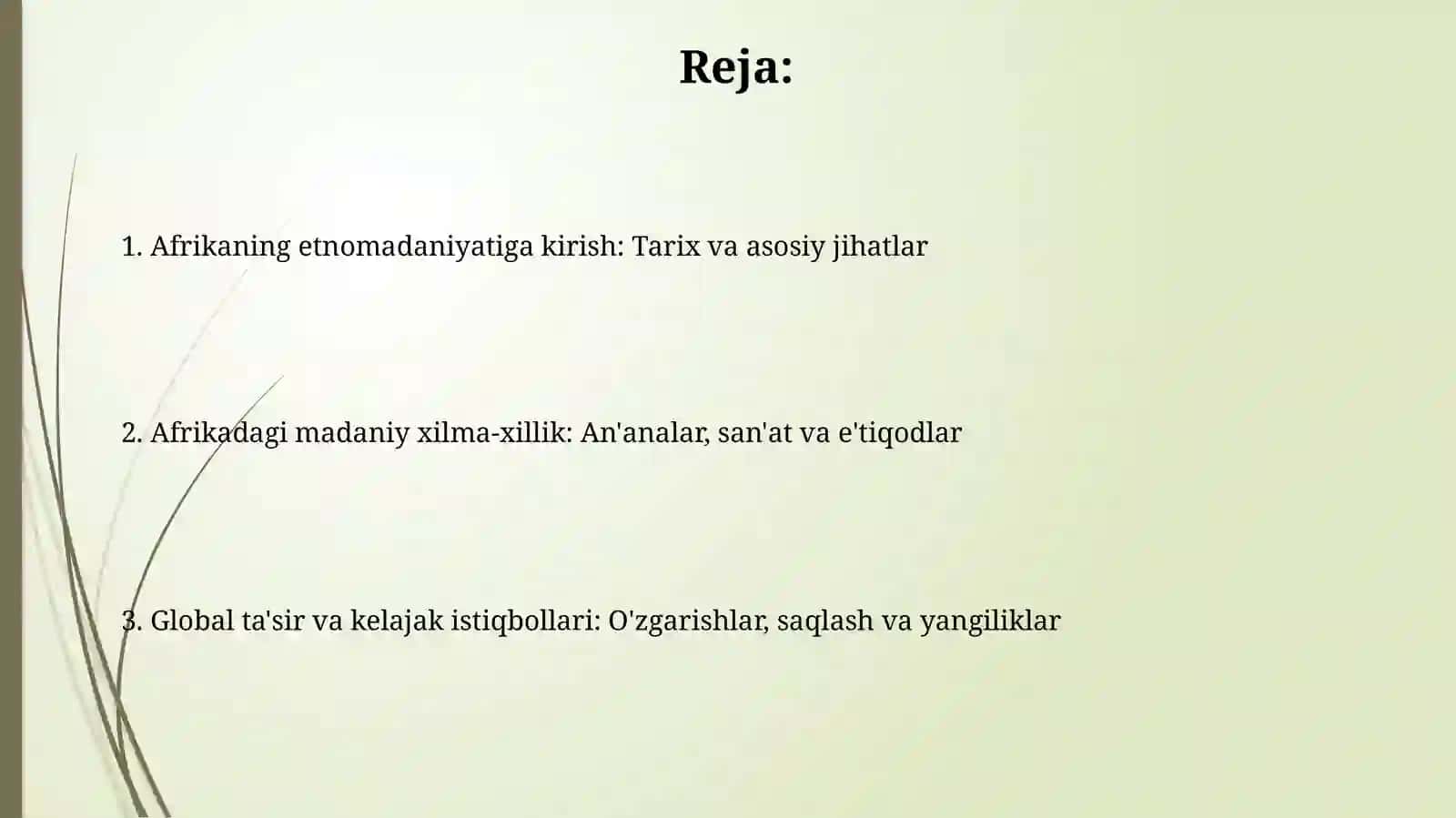Afrika xalqlari etnomadaniyati 2