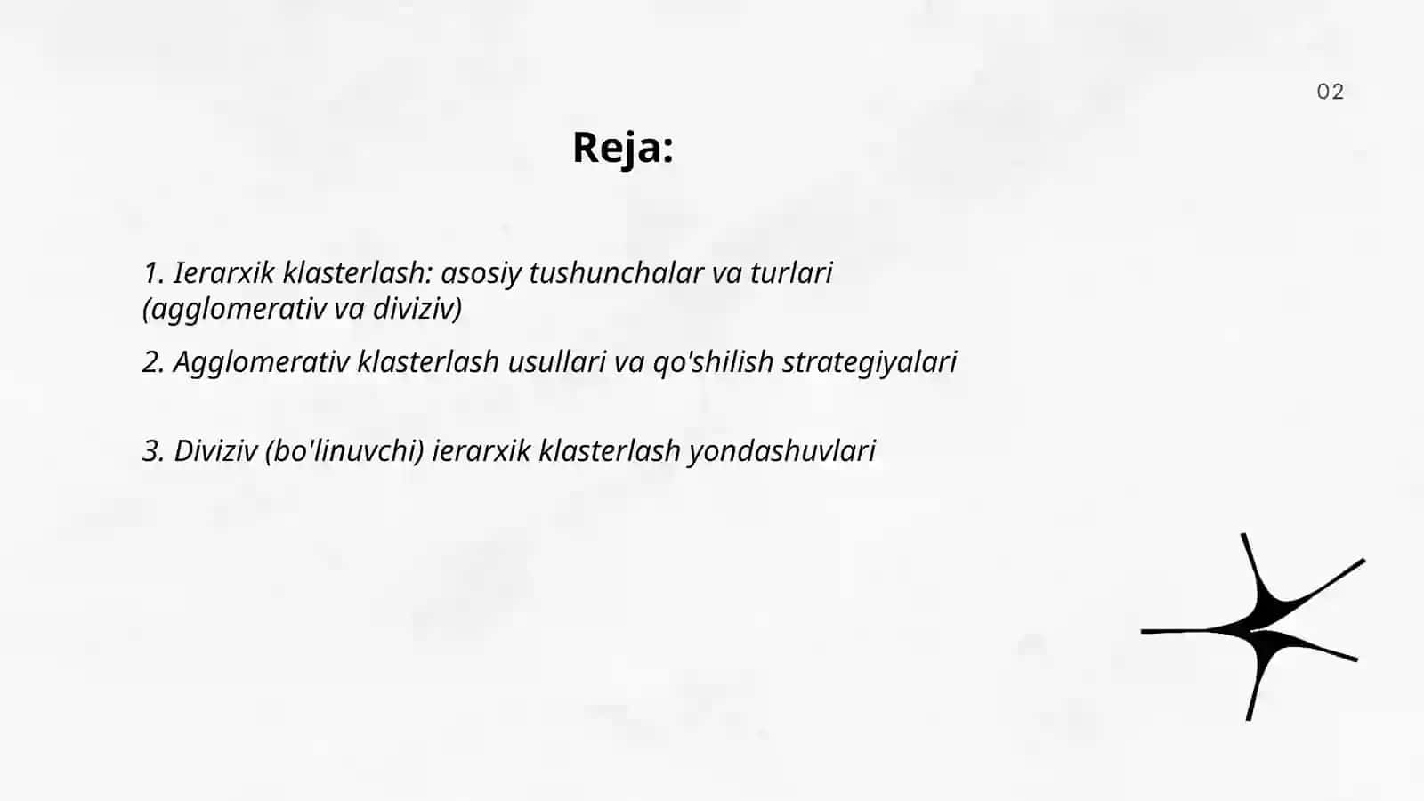 Ierarxik klasterlash usullari 2