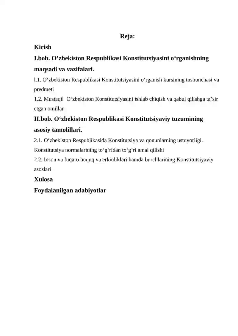 Konstitutsiyaning nazariy asoslari 2