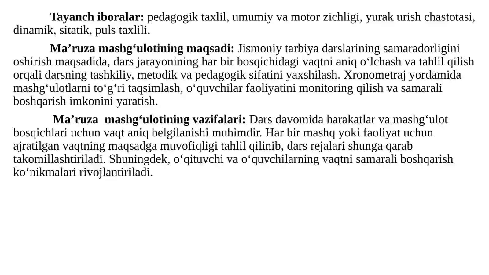 JISMONIYTARBIYA DARSI REJA-BAYONNOMASINI TUZISH METODIKASI 2