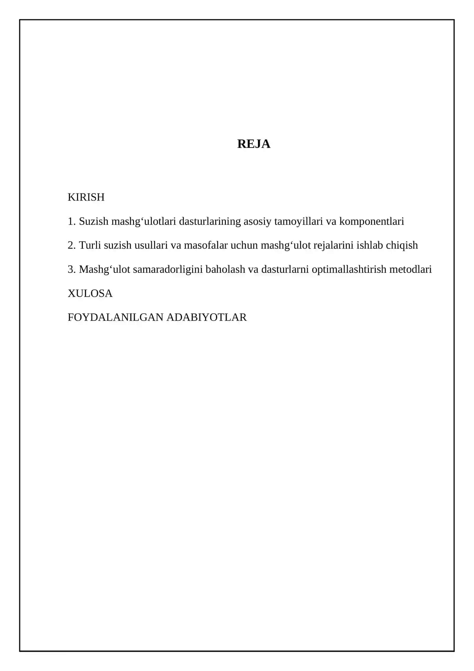 Suzish trenirovka mashgʻulotlari dasturlarini tuzilishi 2