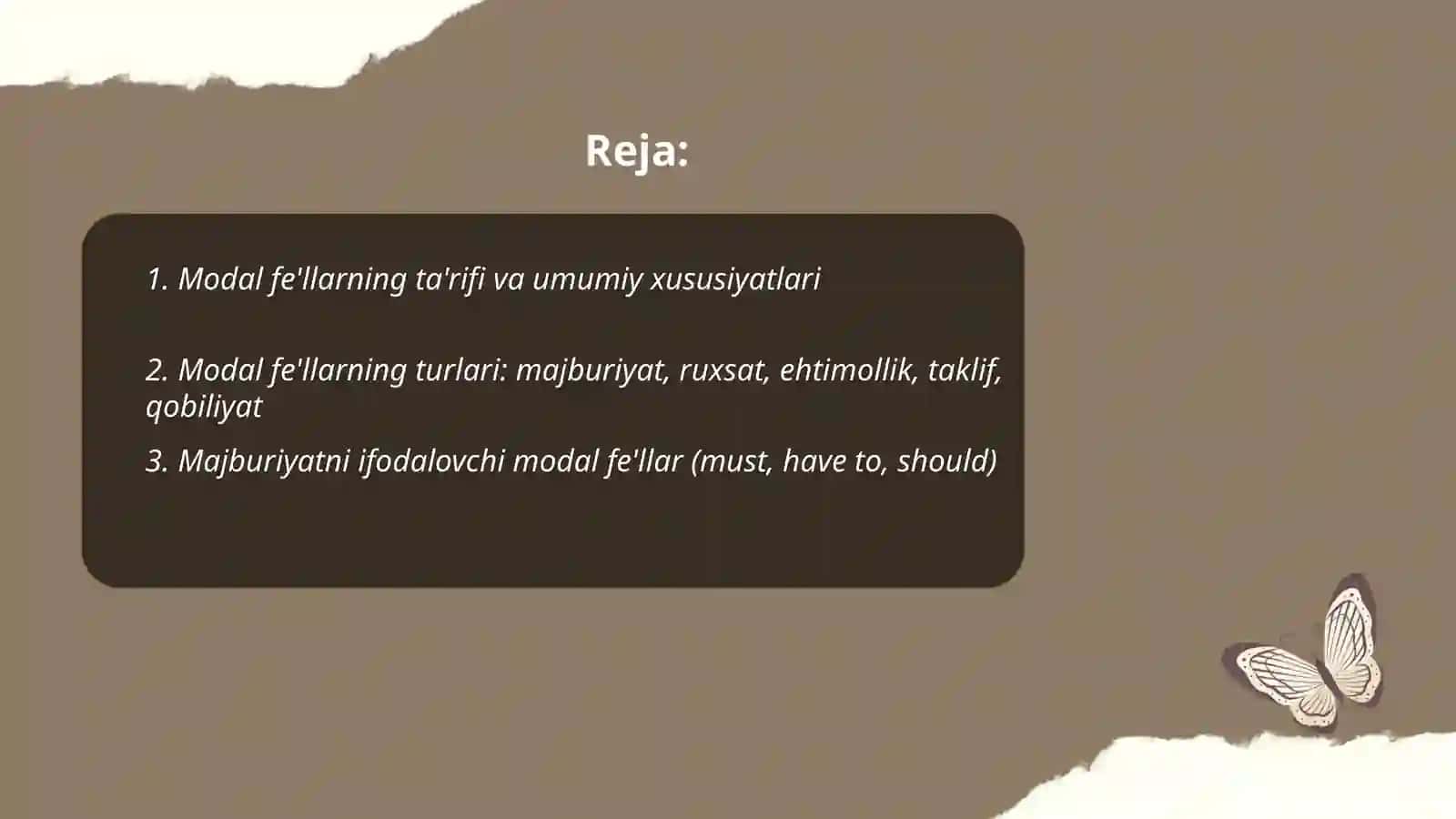 Modal fe'llar 2