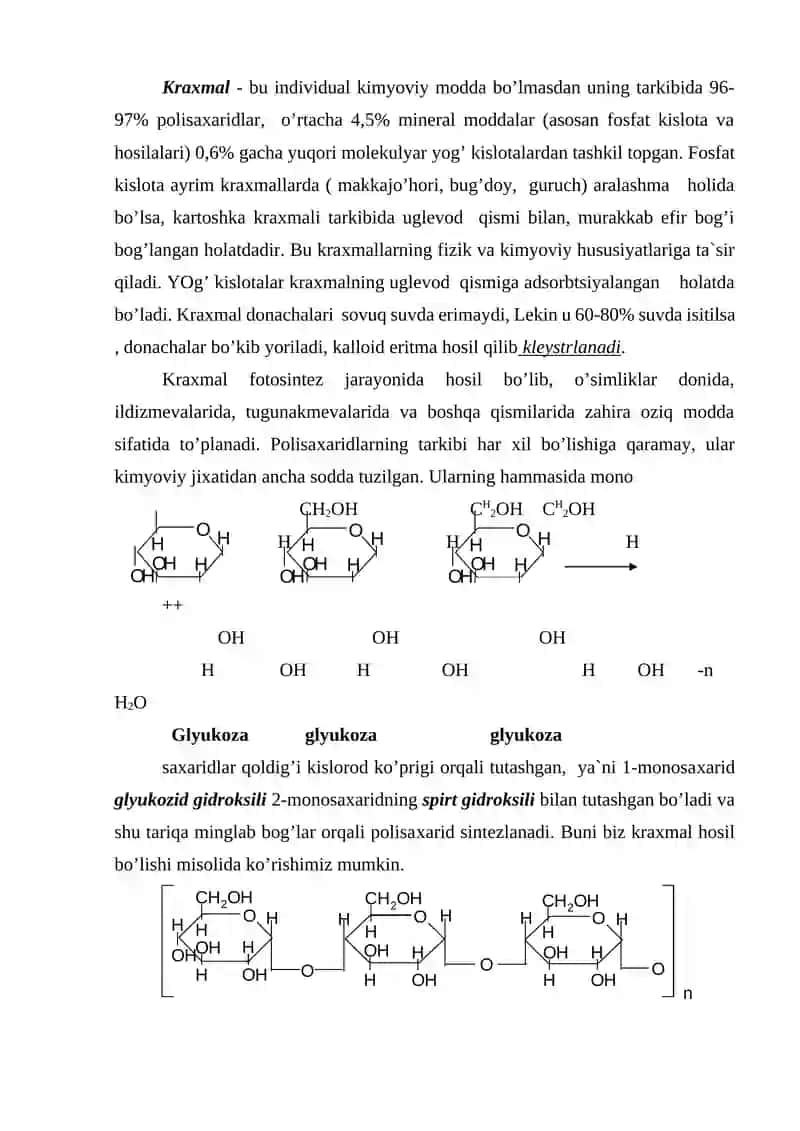 Polisaxaridlar 2