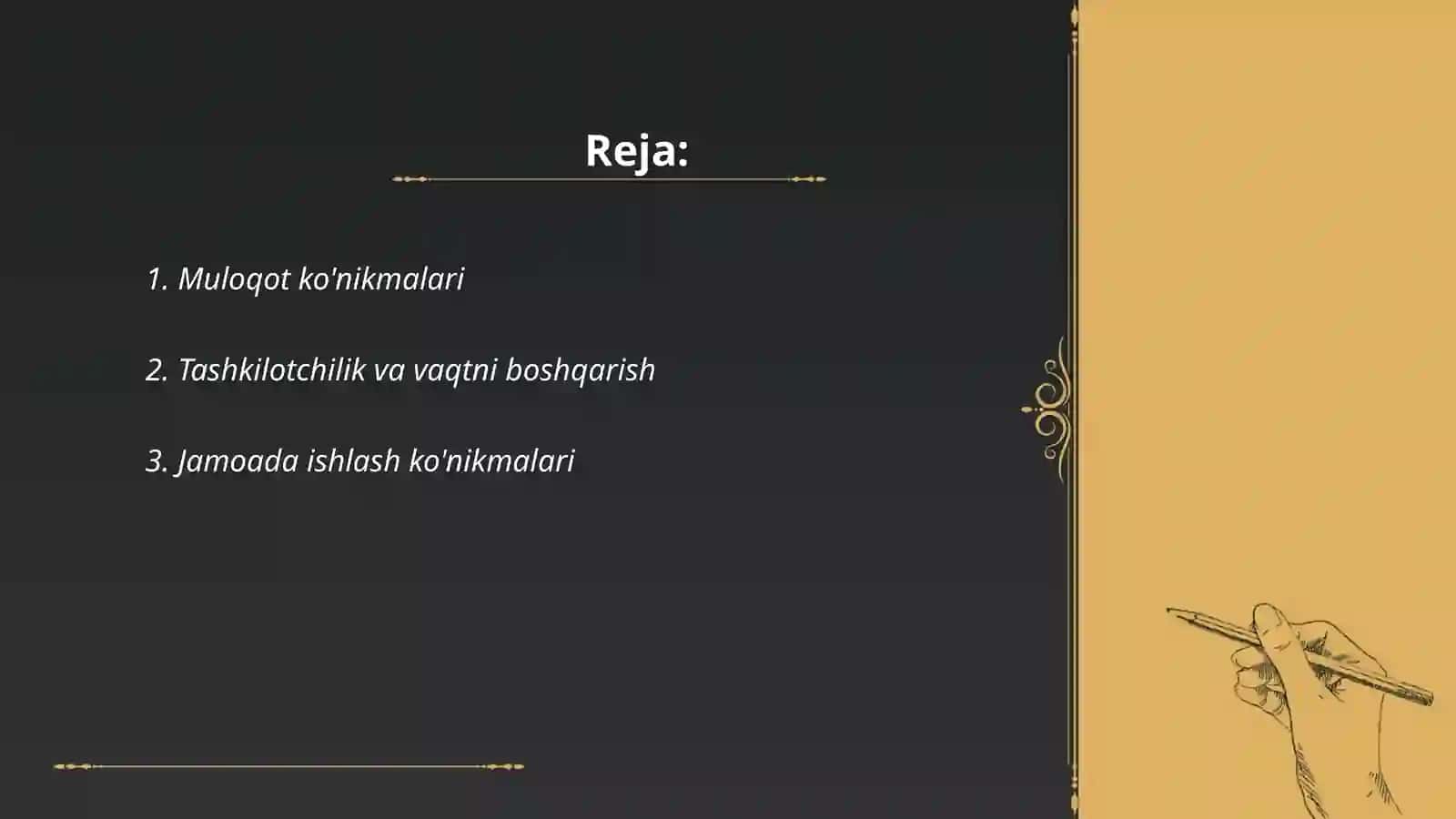 Muloqot ko'nikmalari 2