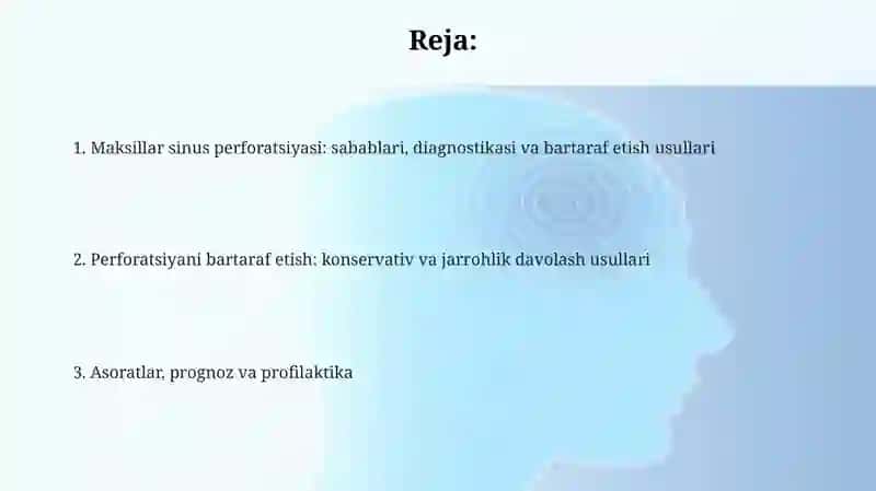 Maksillar sinus perforatsiyasi: sabablari, diagnostikasi va bartaraf etish usullari 2