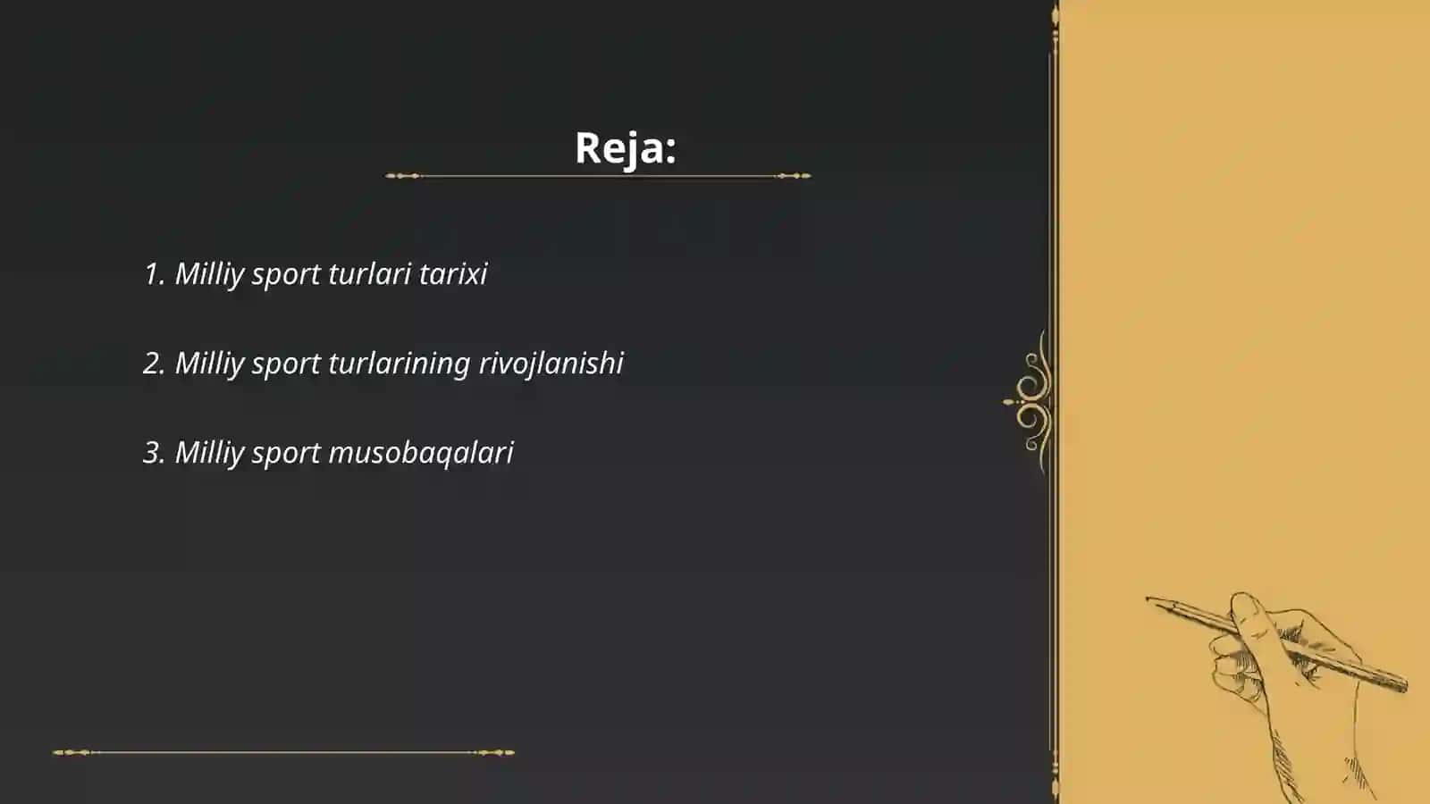 Milliy sport turlari va ularning rivojlanish tarixi va istiqbollari 2