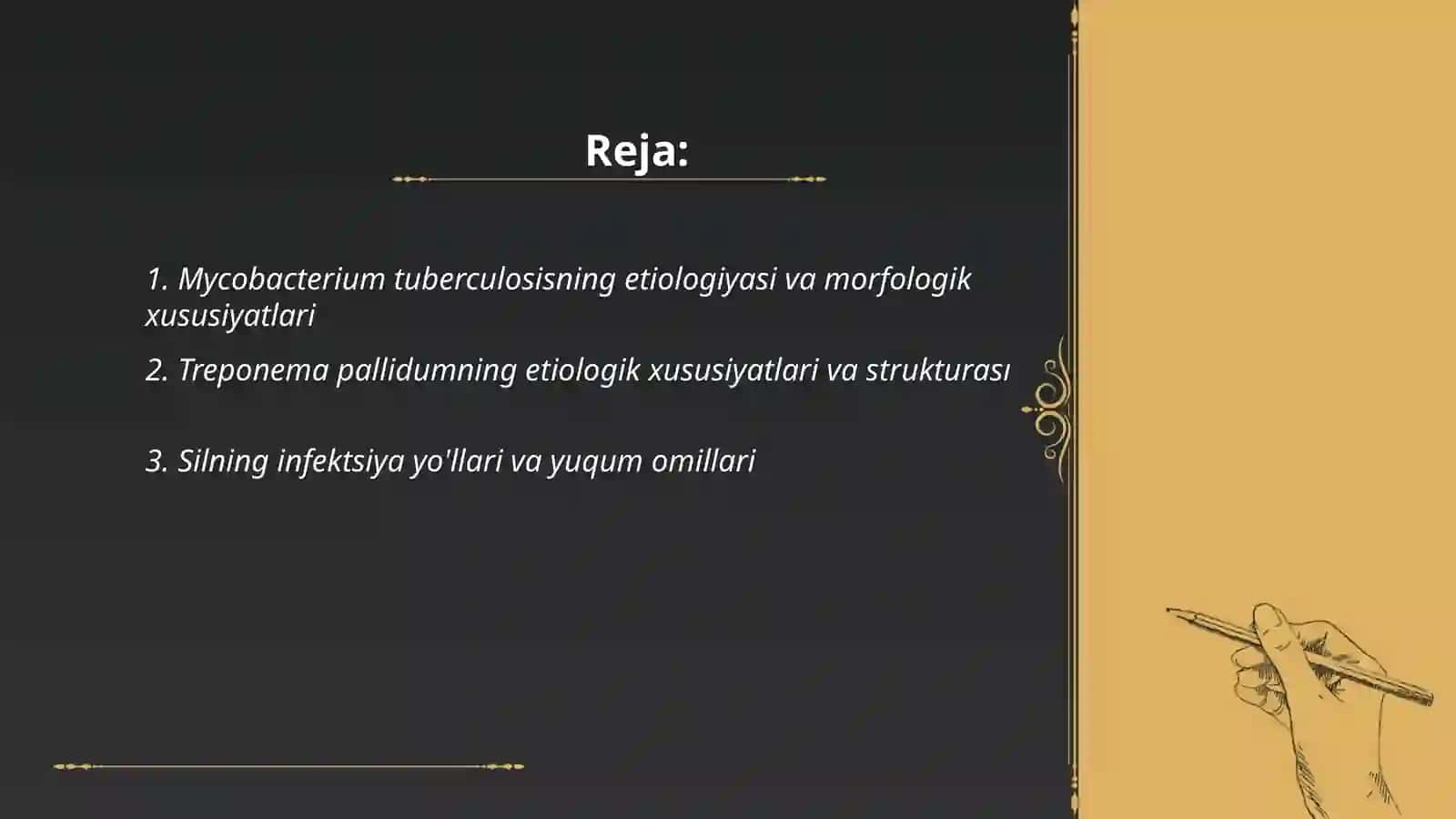 Sil va sifilis patogenezi va etiologiyasi 2
