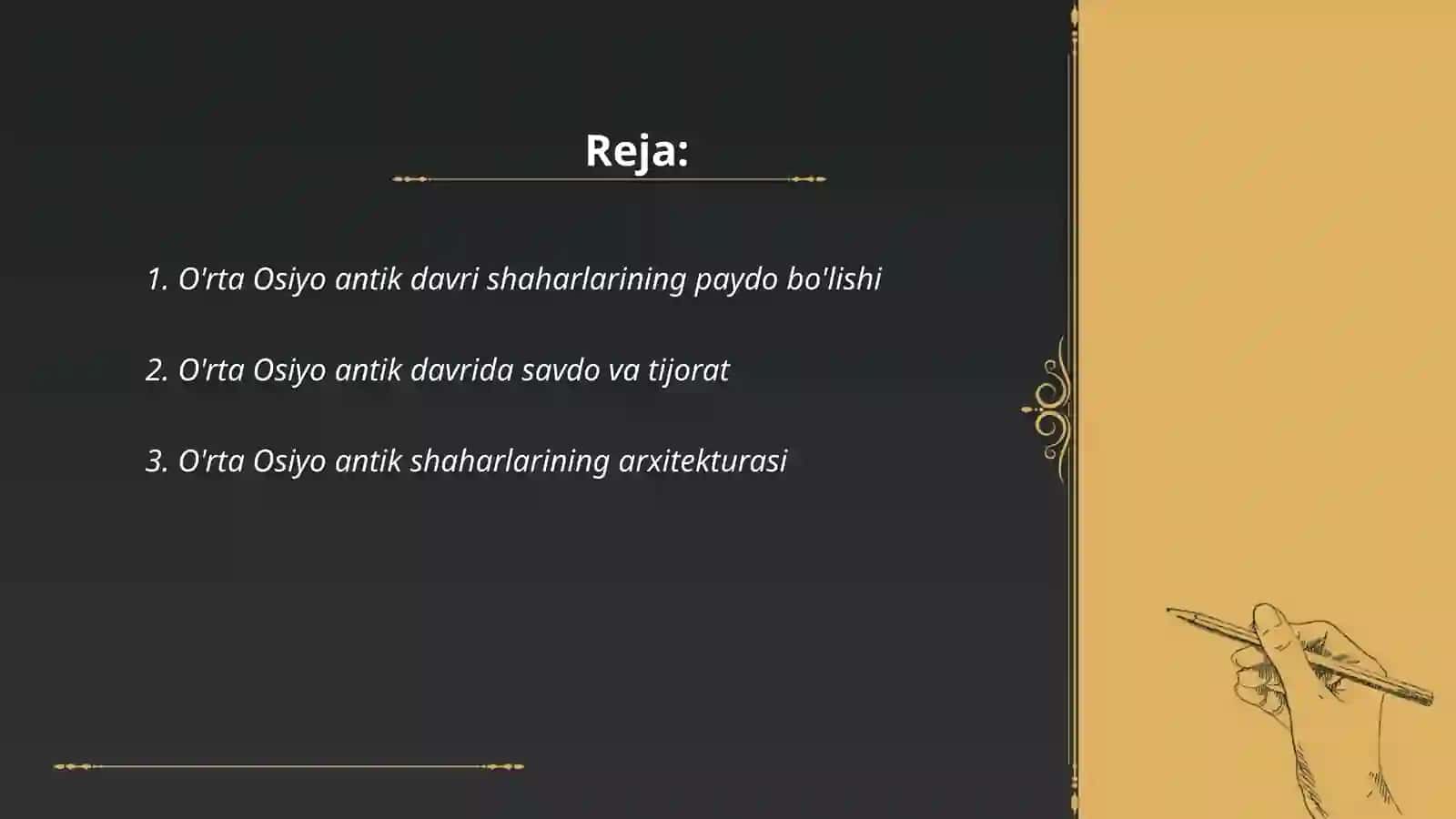 O'rta Osiyo antik davri shaharlari 2