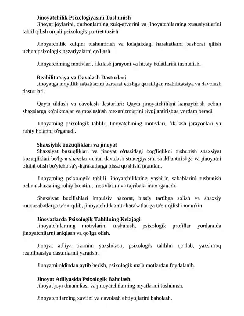 Jinoyatni psixologik tahlili qilish 2