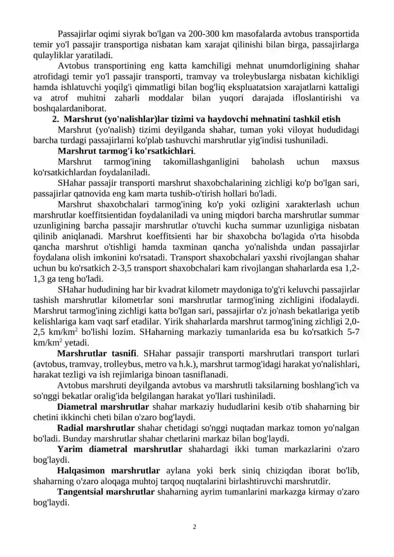 PASSAJIRLAR TASHISHNING ASOSIY ELEMENTLARI 2