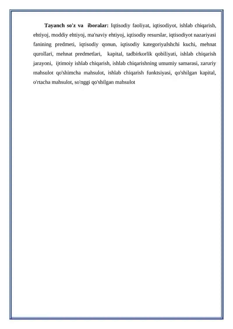 MAXSULOT NOMENKLATURASI VA ASSORTIMENTINING TAHLILI 2