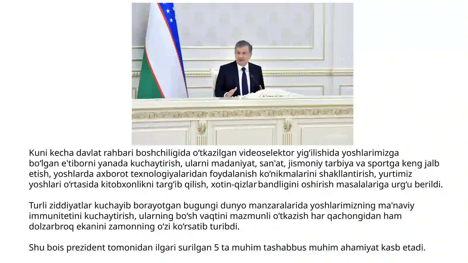 beshta tashabbus va uning yuksak manaviy 2