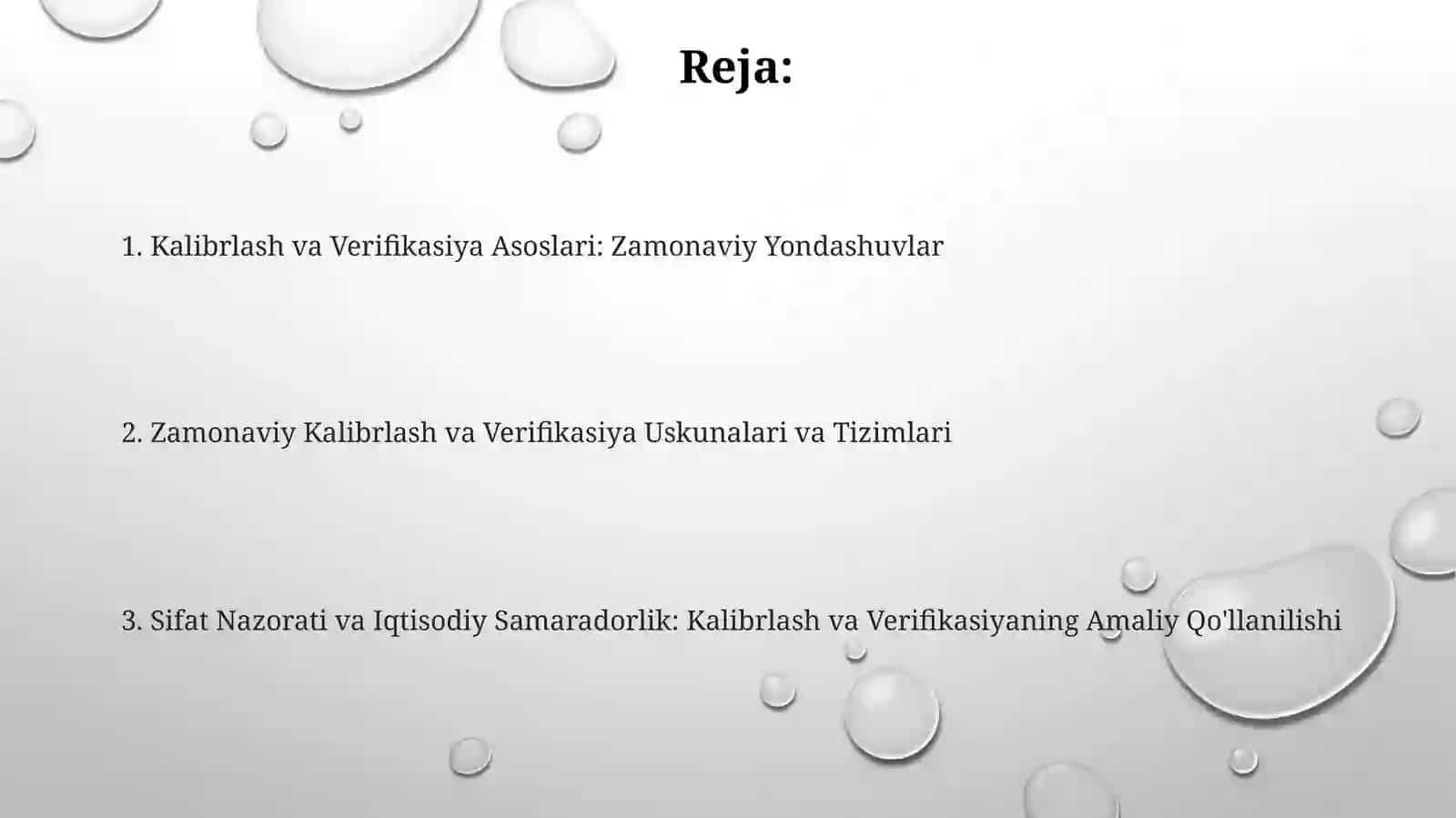 Ôlchash vositalarini kalibrlash vaverifikatsiya qilishning zamonaviy usullari 2