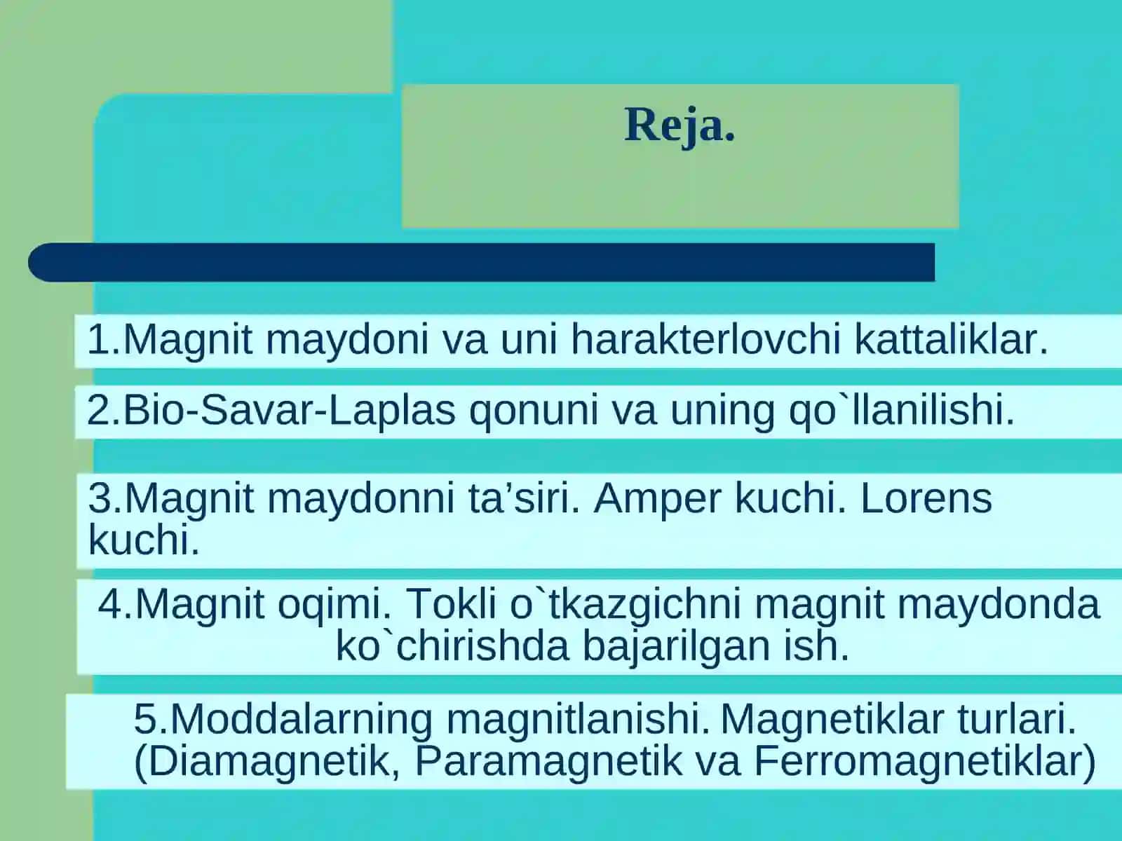 MAGNIТMAYDONI.MODDALARNING MAGNIТХOSSALARI 2