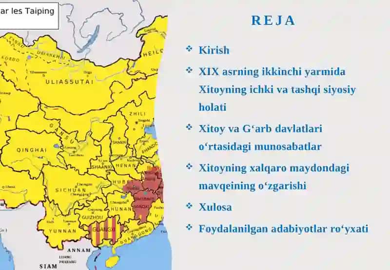 Xitoyning XIX asrning ikkinchi yarmidagi xalqaro ahvoli 2