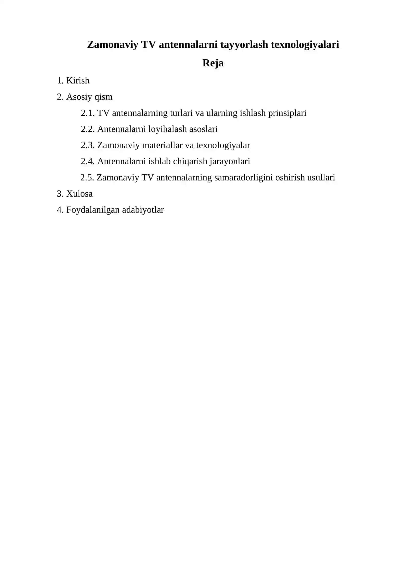Zamonaviy TV antennalarni tayyorlash texnologiyalari 2