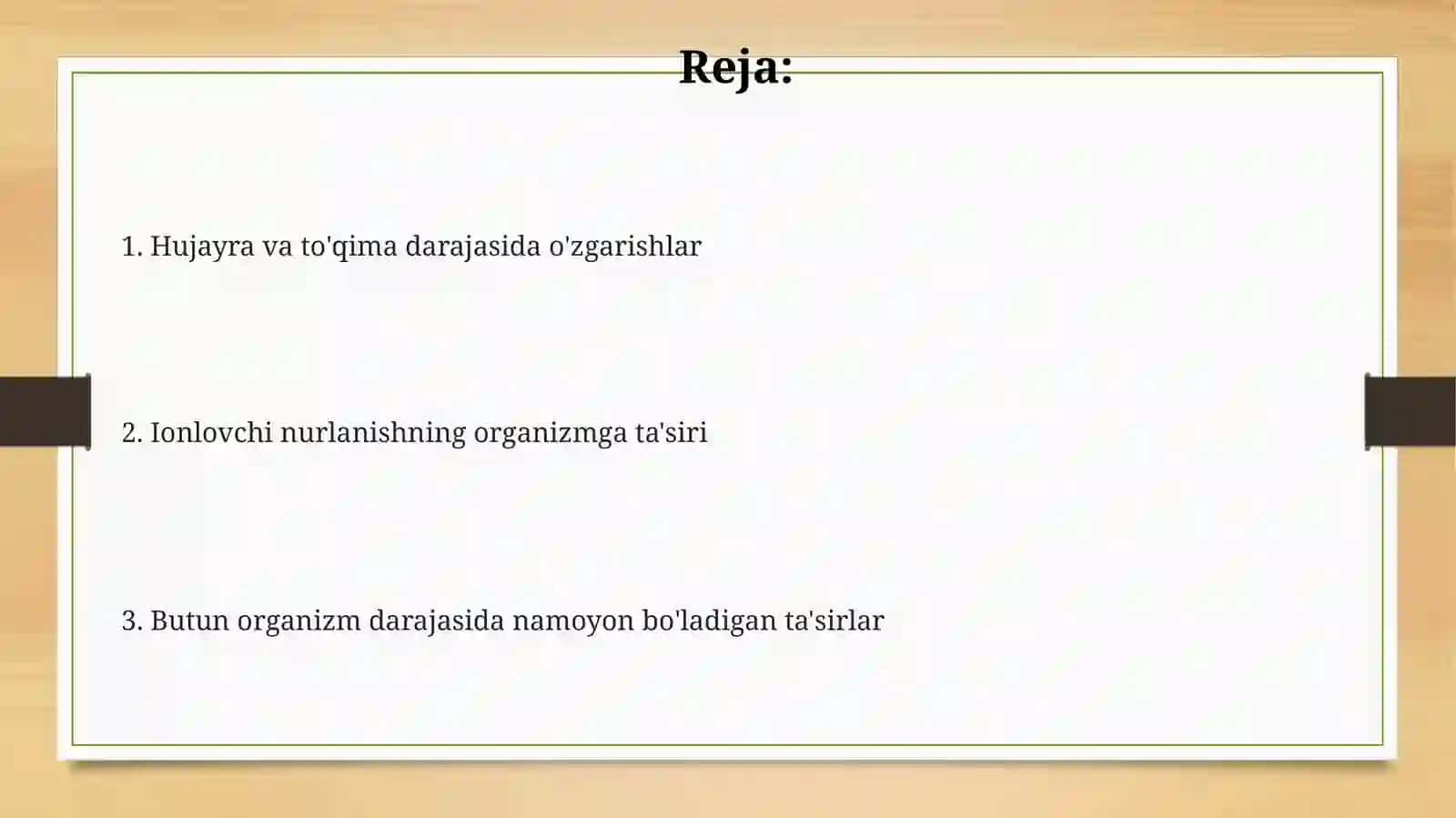 Ionlantiruvchi nurlarning yaxlit organizmlarga tasiri 2