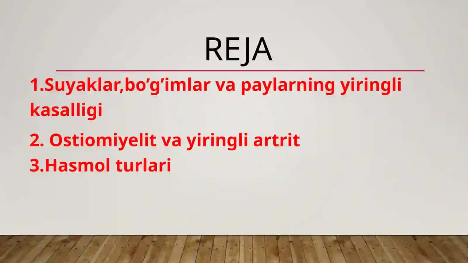 Suyak va bo'g'im xirurgik infeksiyalari 2