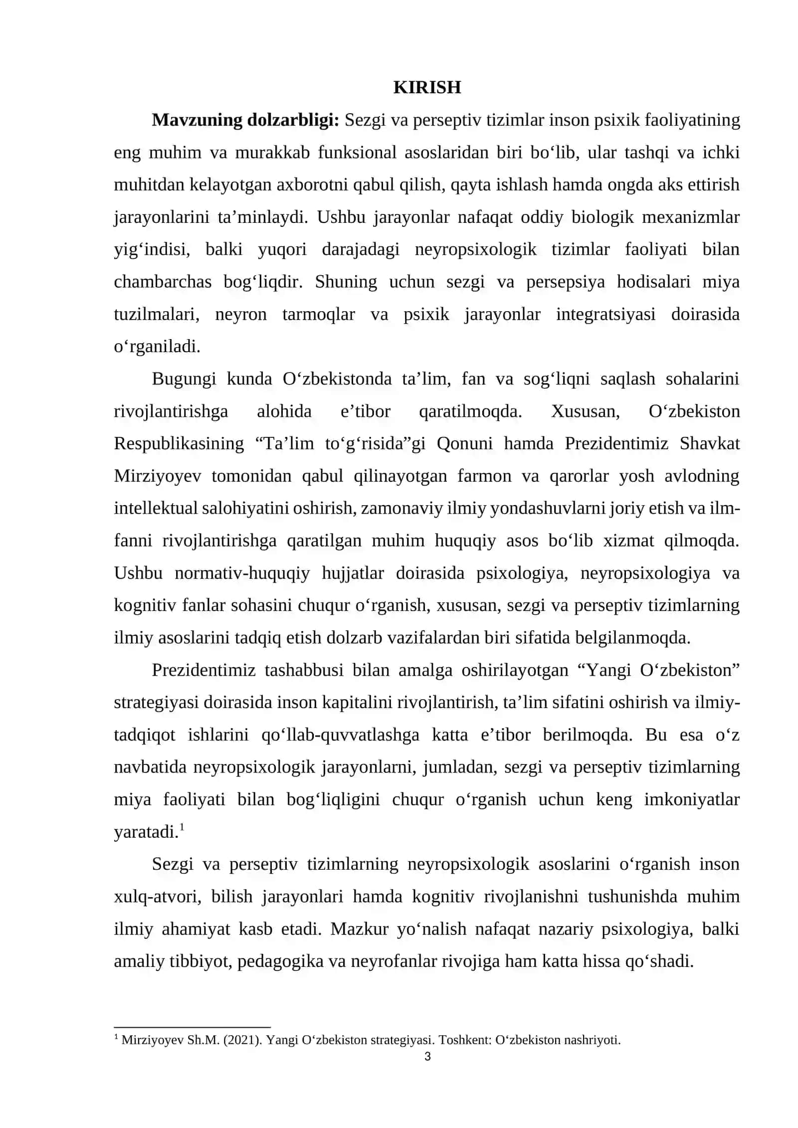 SEZGI VA PERESEPTIV TIZIMLARNIN NEYROPSIXOLOGIK ASOSLARI 2