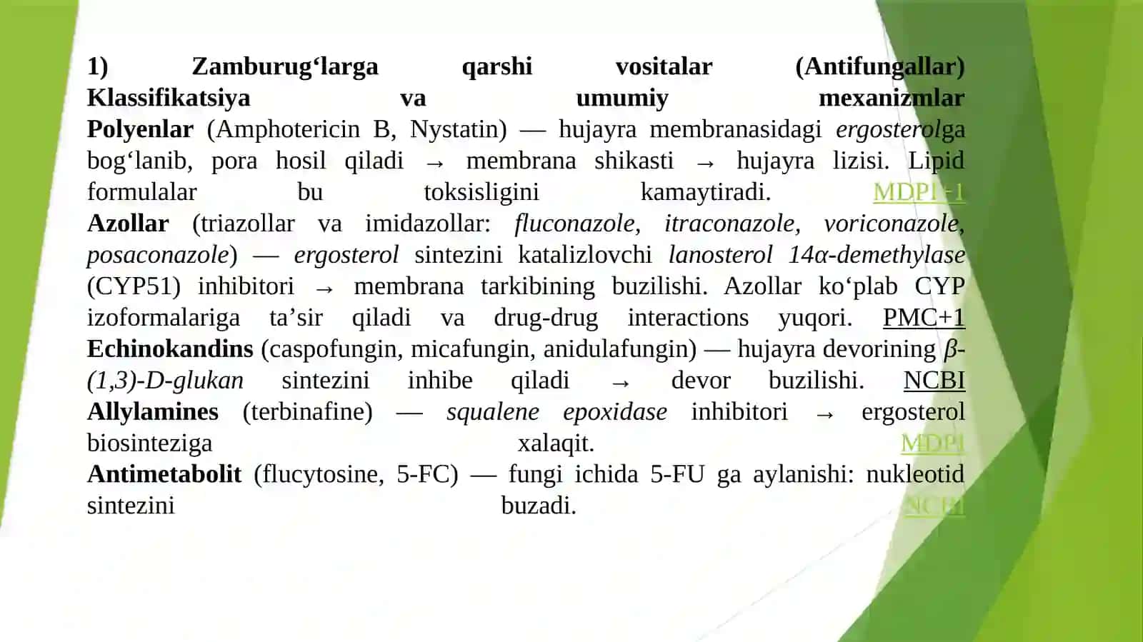 Zamburug'larga qarshi vositalar. Gijjalarga qarshi vositalar. vositalar. 2