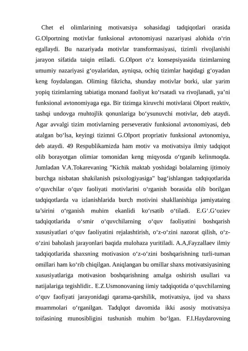 motivatsiya va rivojlanishning o‘zaro boglikligi 2