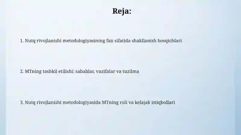Nutq rivojlanishi metodologiyasi 2