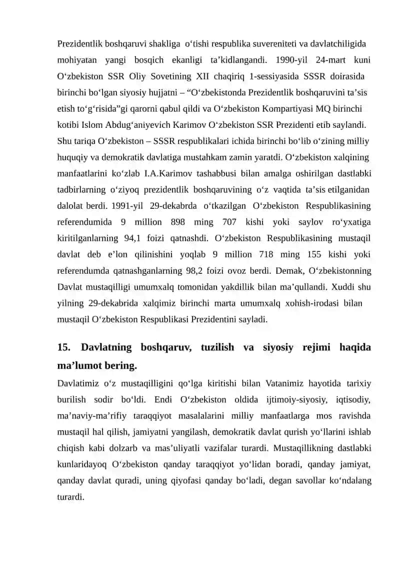 Mustaqillikning e’lon qilinishi 2