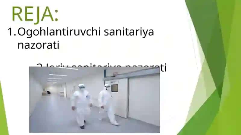 Ogohlantiruvchi va joriy sanitariya nazorati 2