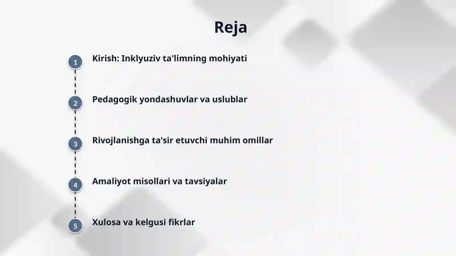 Inklyuziv talimda bolalarni rivojlantirish omillari 2