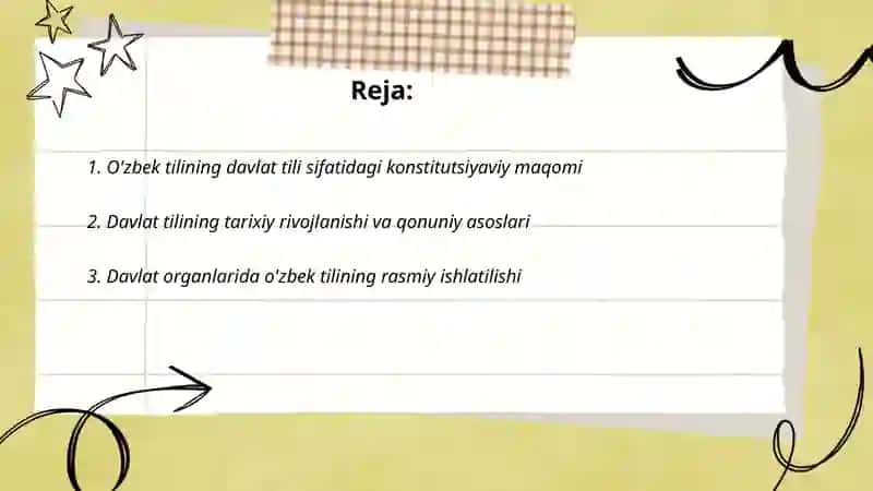 O'zbek tili davlat tili sifatida 2
