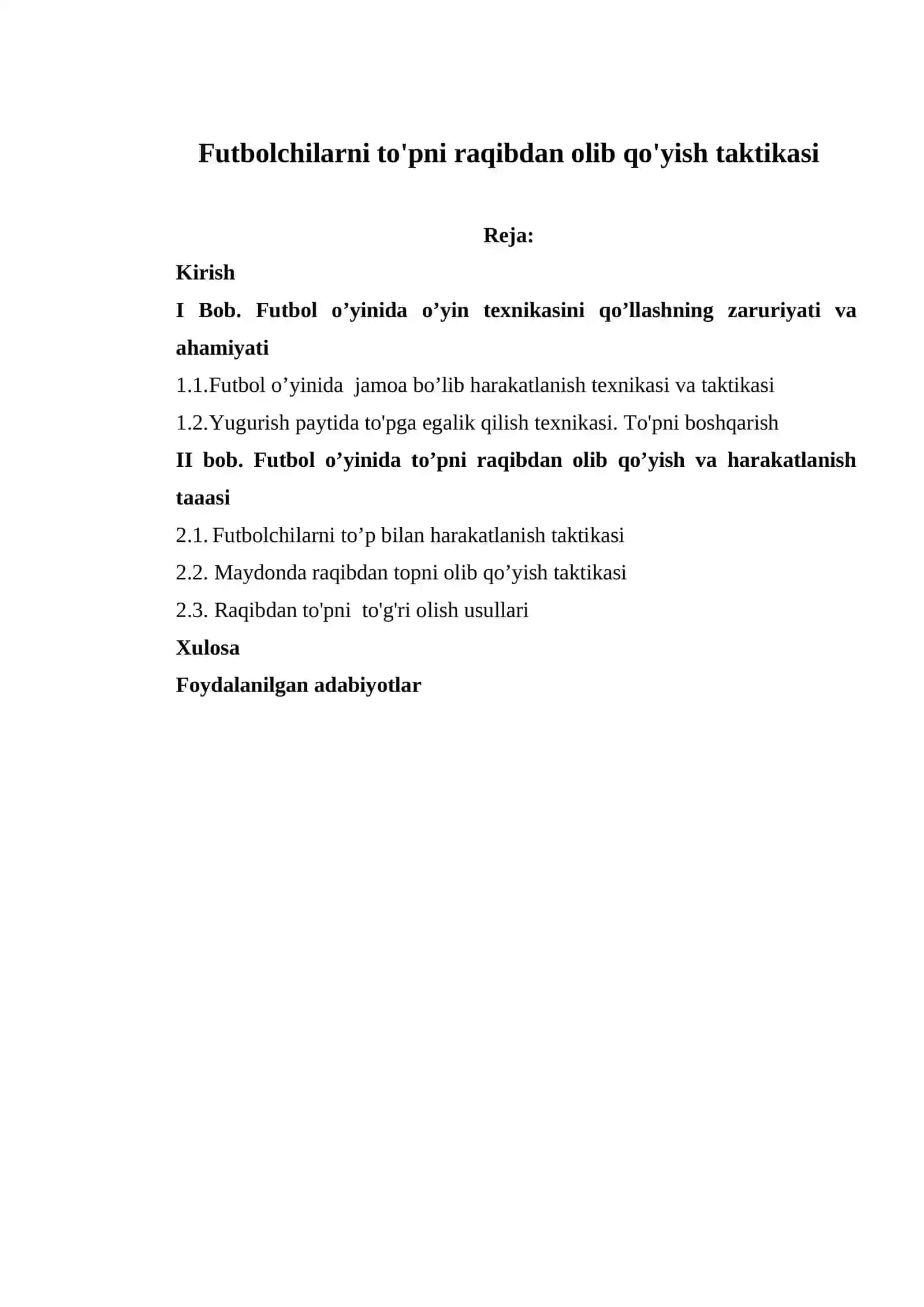Futbolchilarni to'pni raqibdan olib qo'yish taktikasi 2