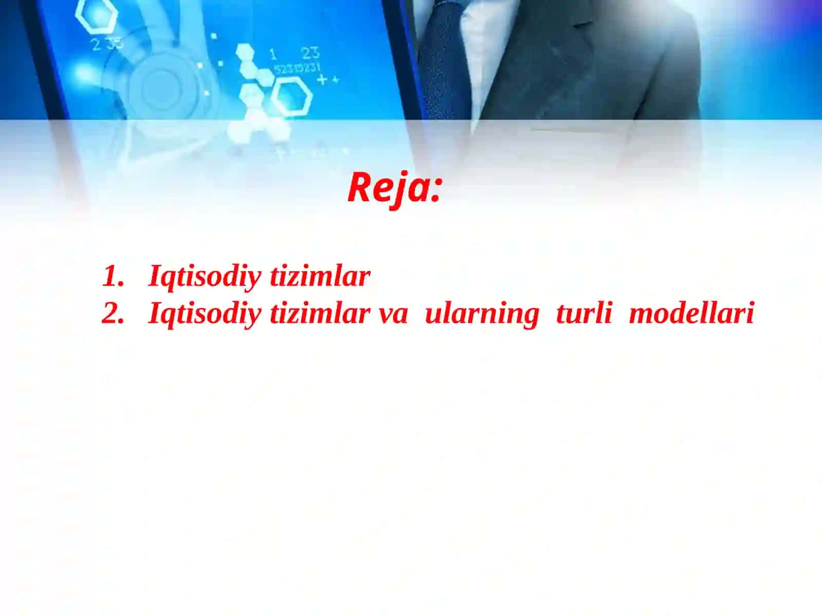 Iqtisodiyotda amaliy dasturiy ta'minotning o'rniva ahamiyati 2