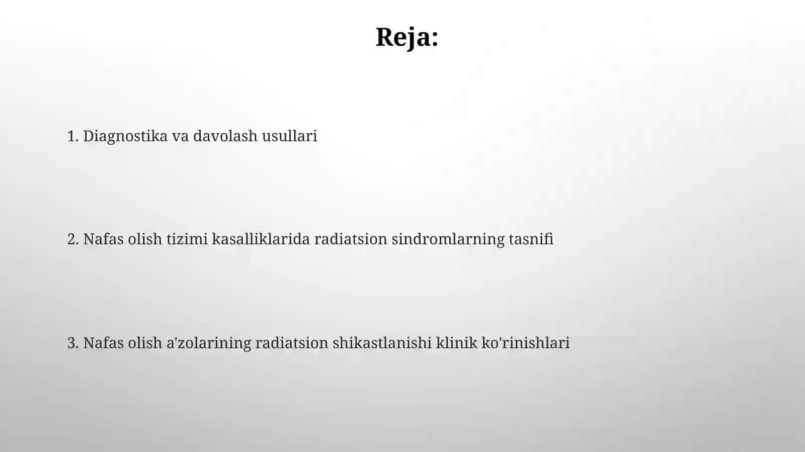 Nafas olish tizimi kasalliklarida turlirentgenologiksindromlar 2