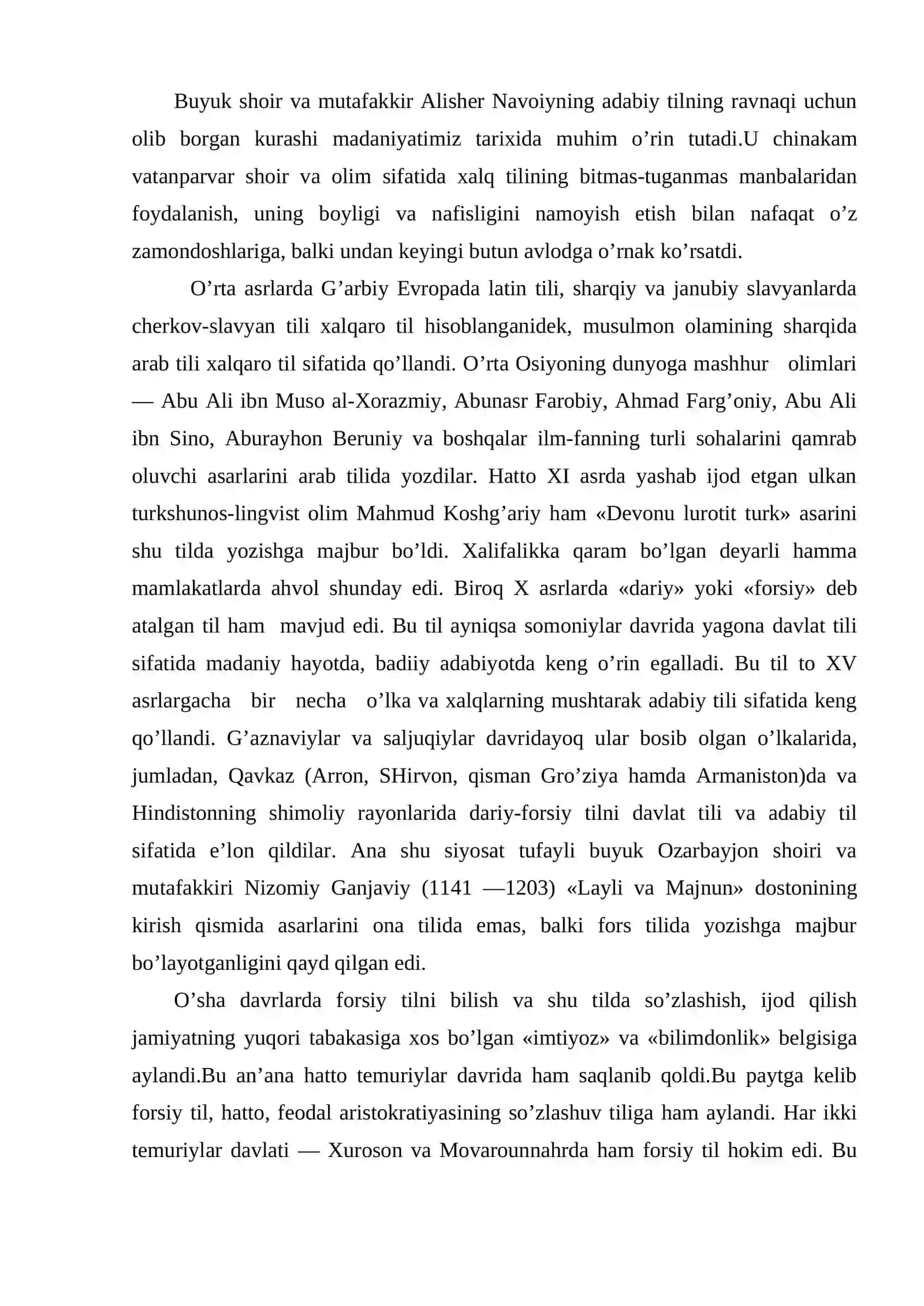 Аlisher Nаvоiy — o’zbek аdаbiy tilining аsоschisi 2