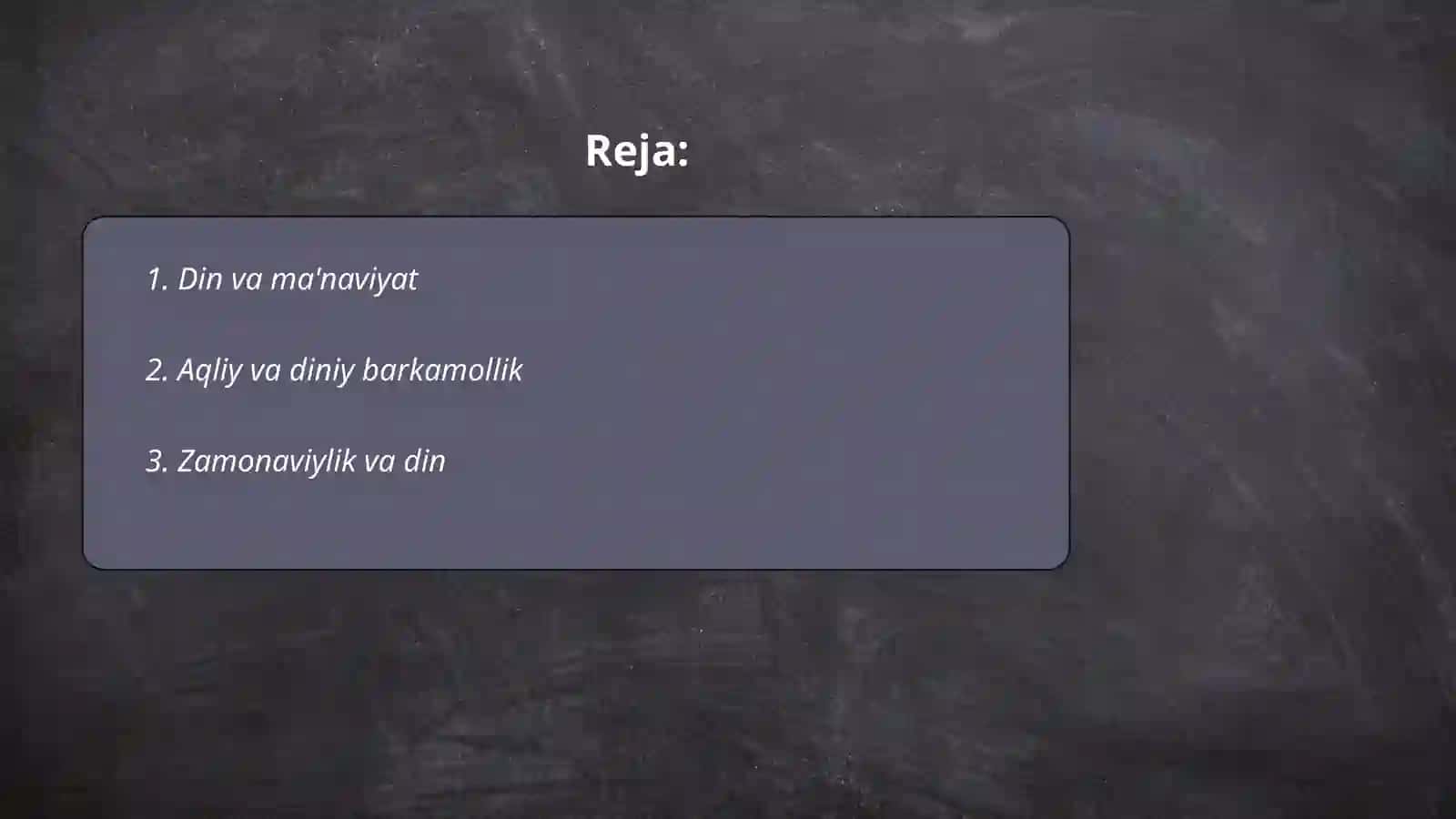Din va hurfikrlilik 2