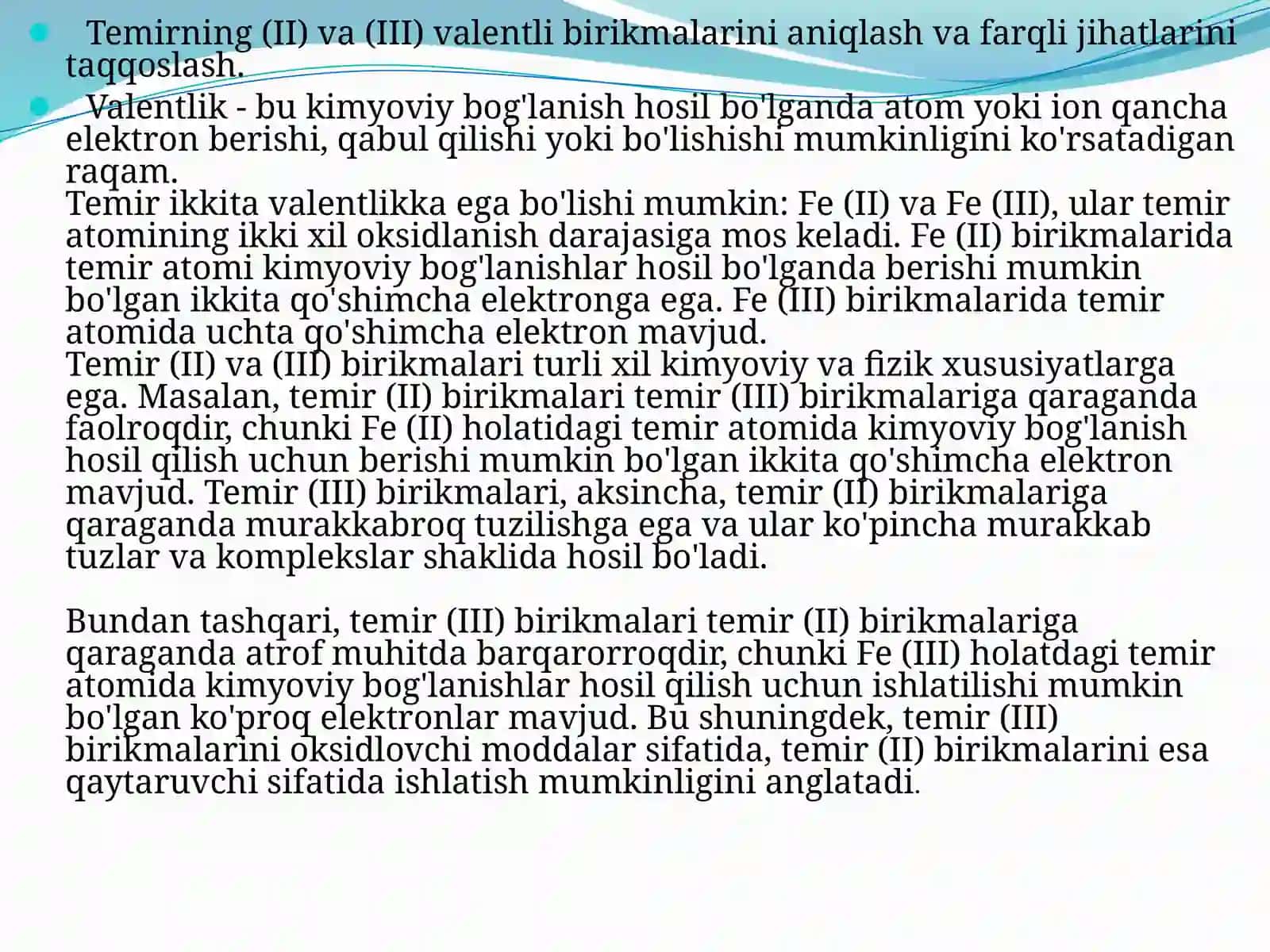 Eritgadagi temir (II) ni bixromatometrik aniqlash 2