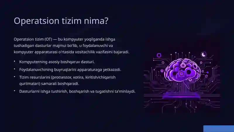 Operatsion tizimlarda hisoblash jarayonlari 2